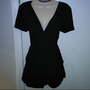 One clothing black romper, medium